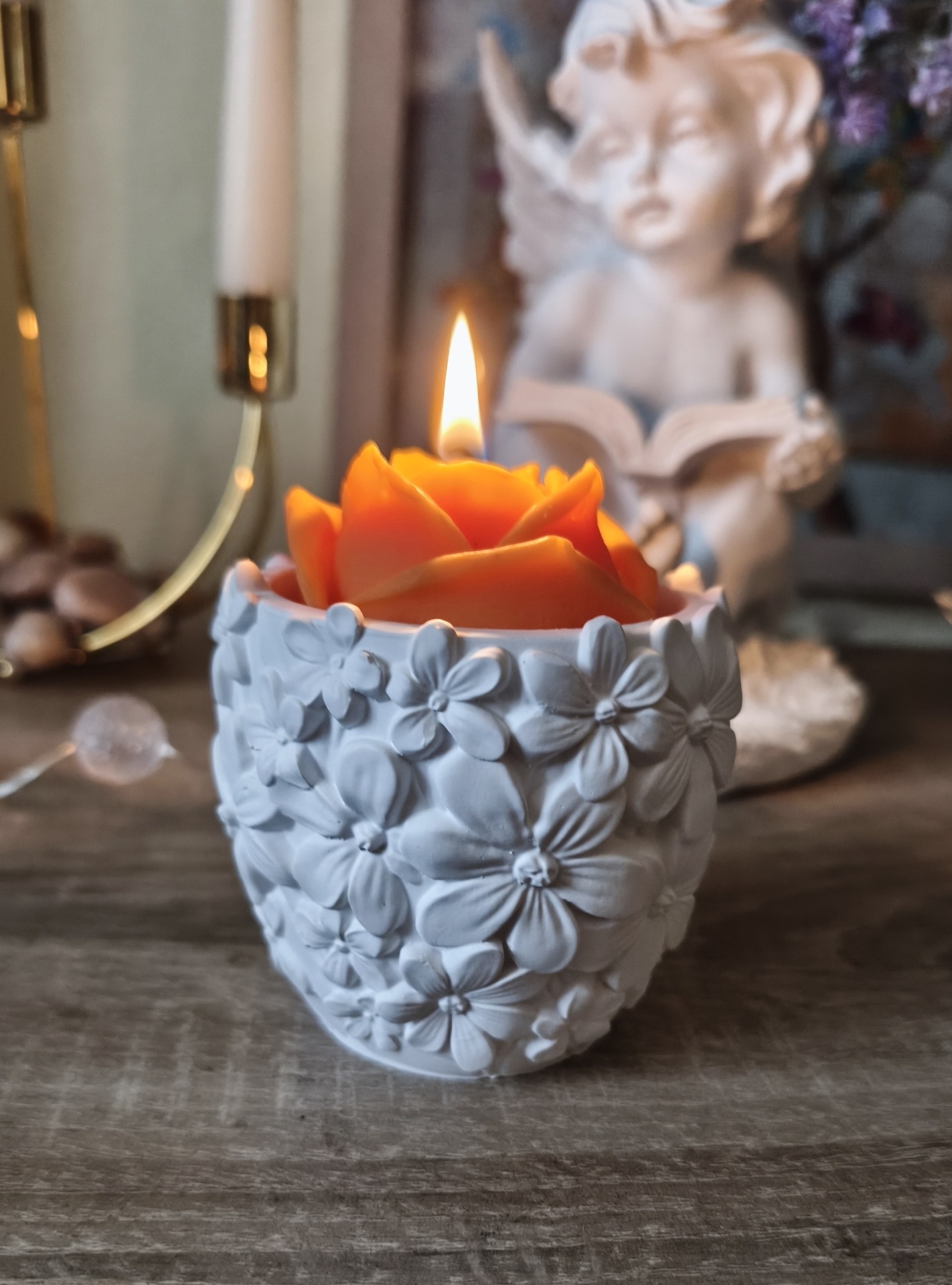 Orange Rose Ritual Candle